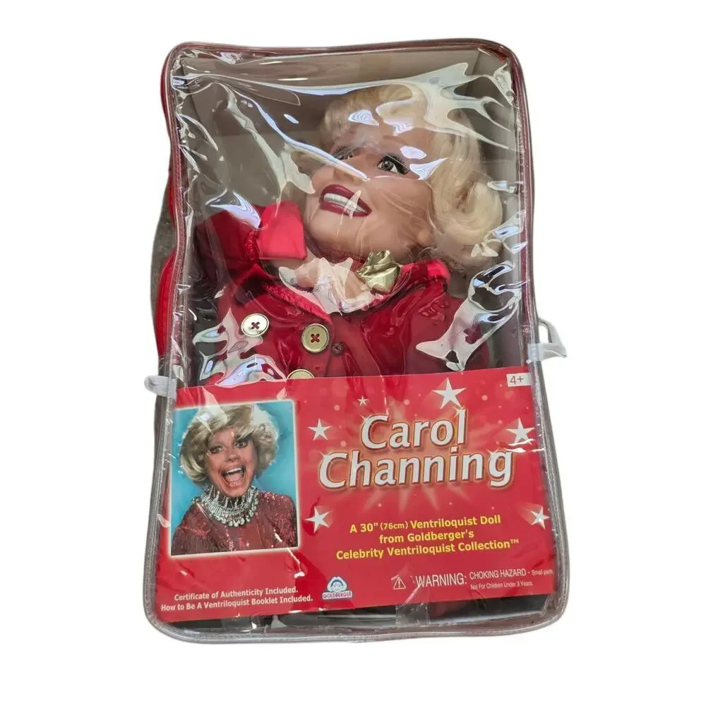 New Rare Carol Channing Ventriloquist Dummy Doll Puppet Goldberger Doll 30